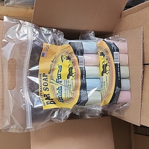 2 PACK TOTAL 10 BARS Amish Farms soap All Natural Soap Bar Handmade Clean - Picture 2 of 5